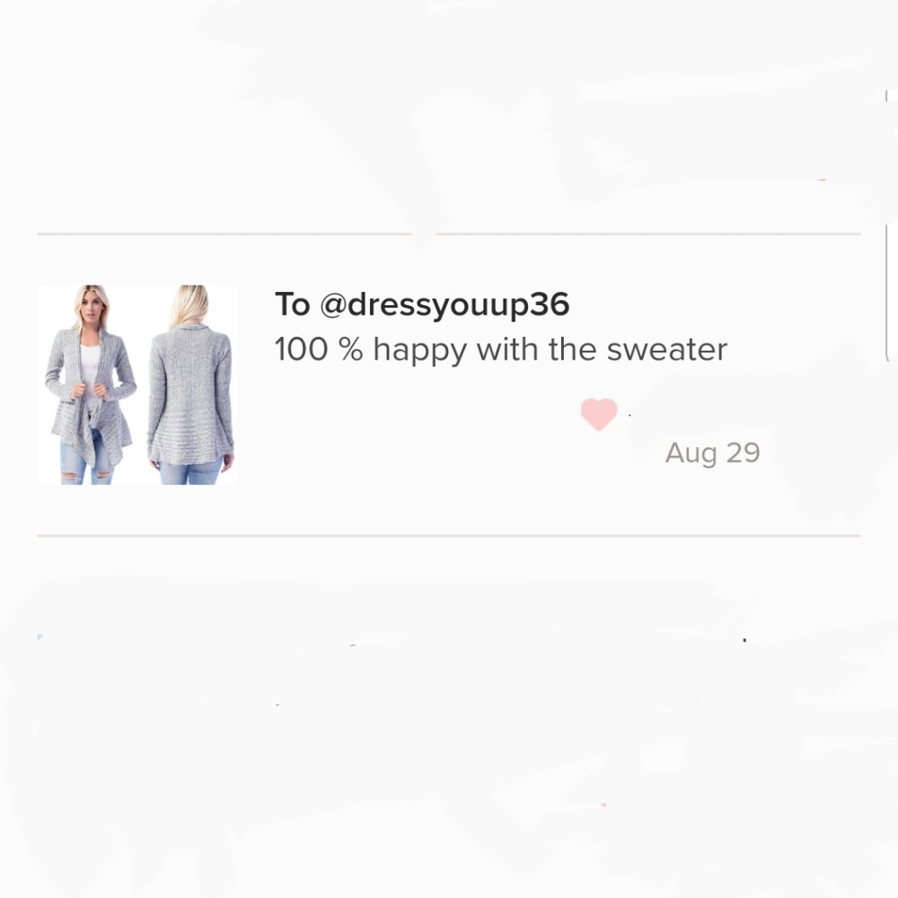 💕Heather Gray Open Long Cardigan Sweater - Picture 4 of 4